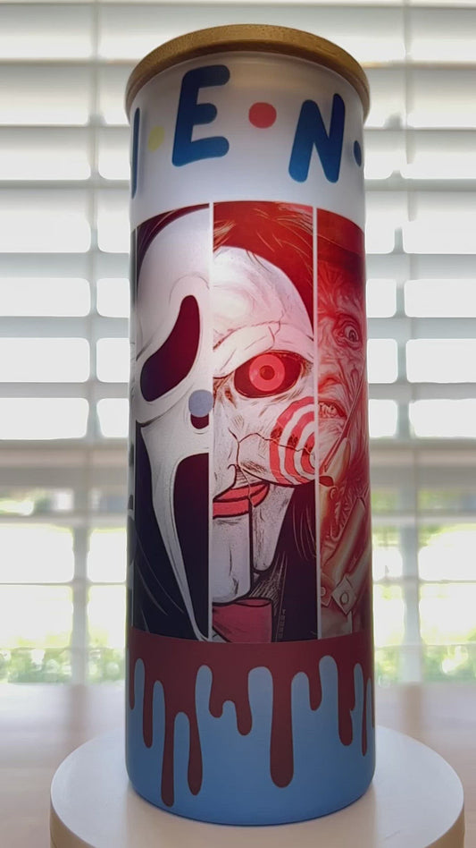 25oz - Glass Frosted Friends Tumbler
