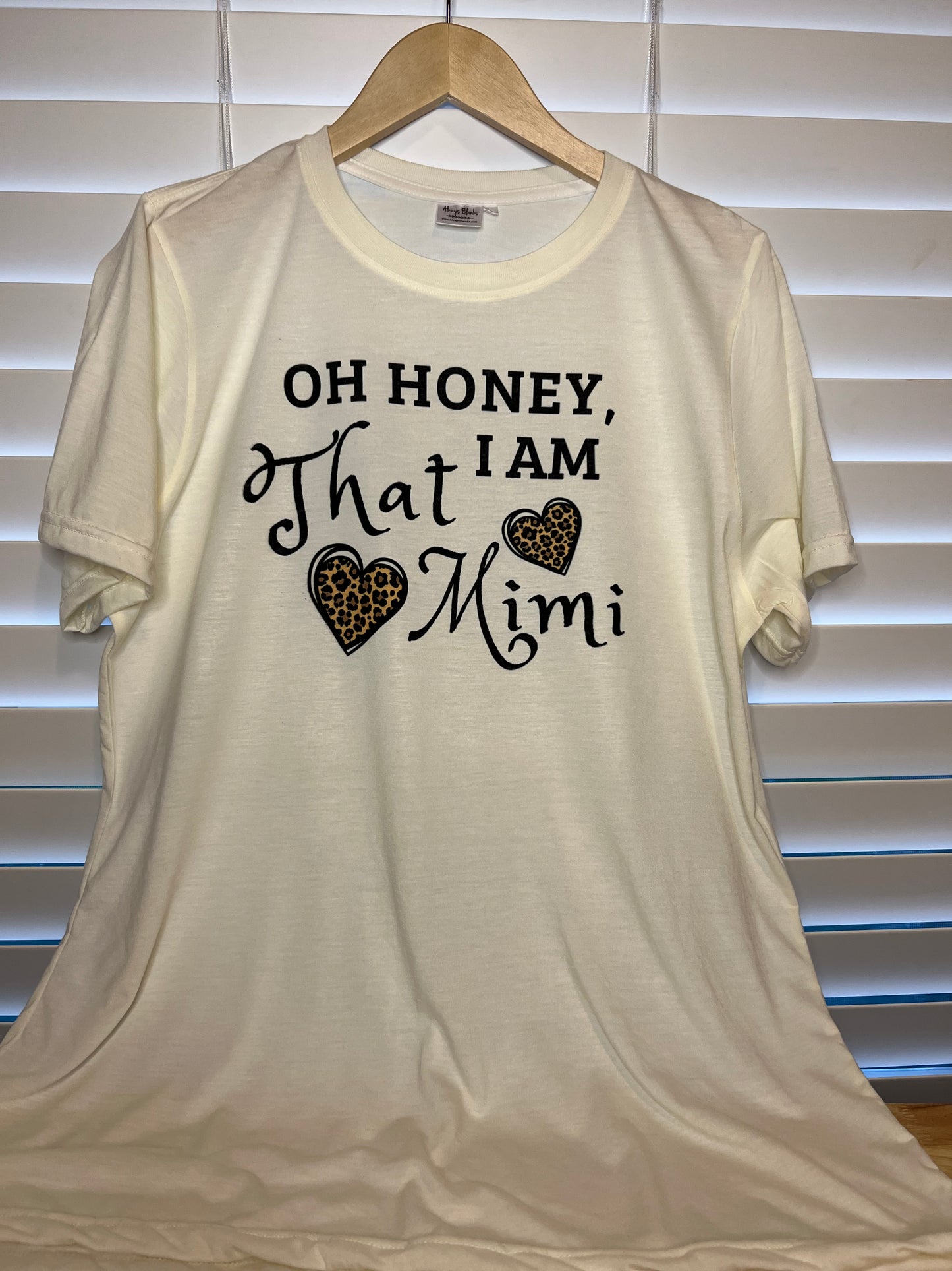 White- "MIMI" Short Sleeve Custom Tee