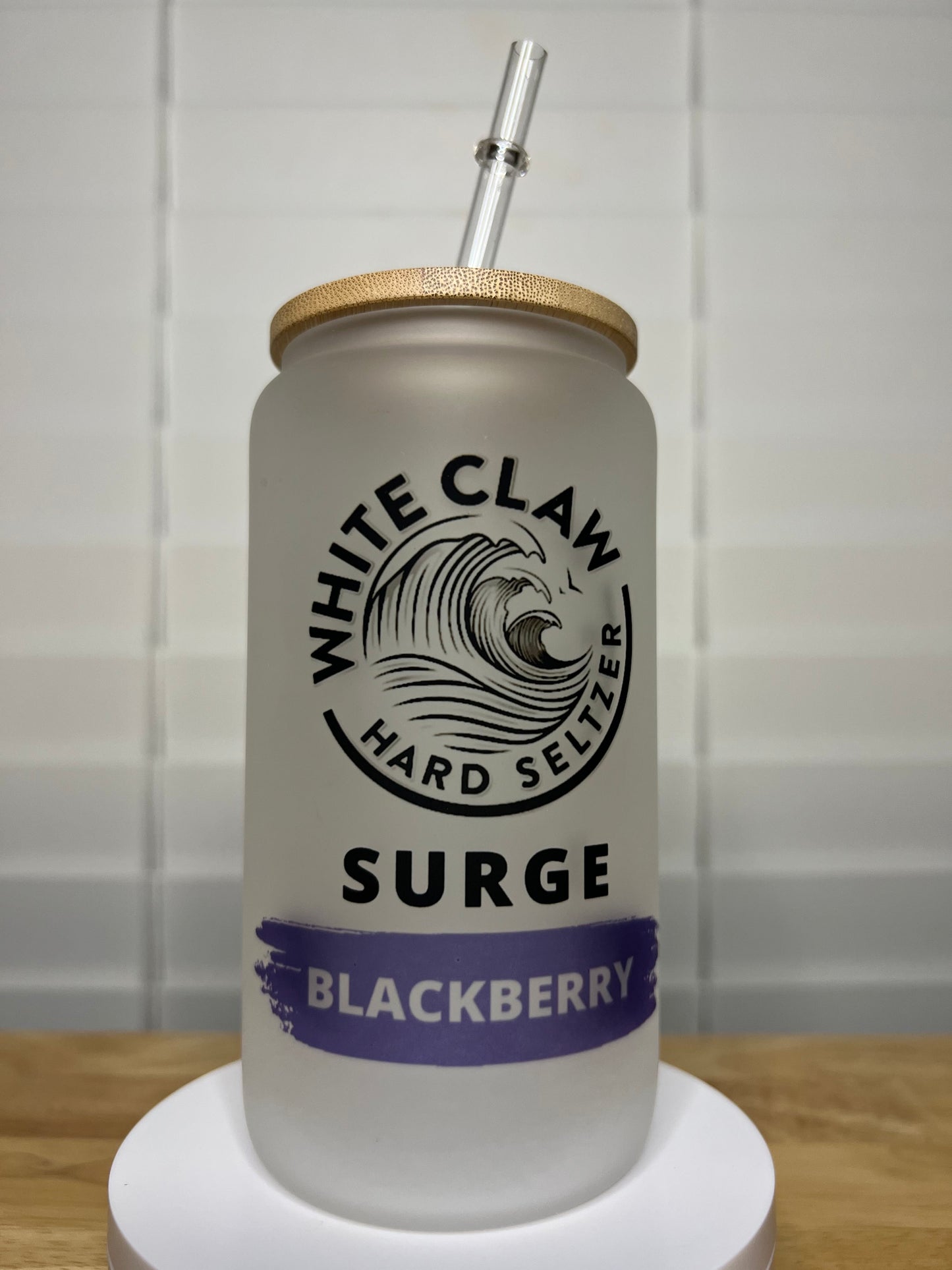 Libby Glass Can (Frosted & Clear)